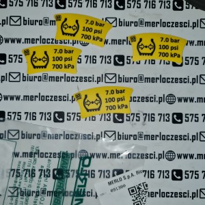 091380  Merlo naklejka na koło 