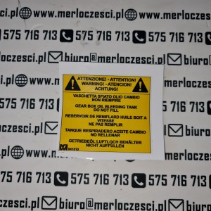 041810 Merlo naklejka ostrzegawcza